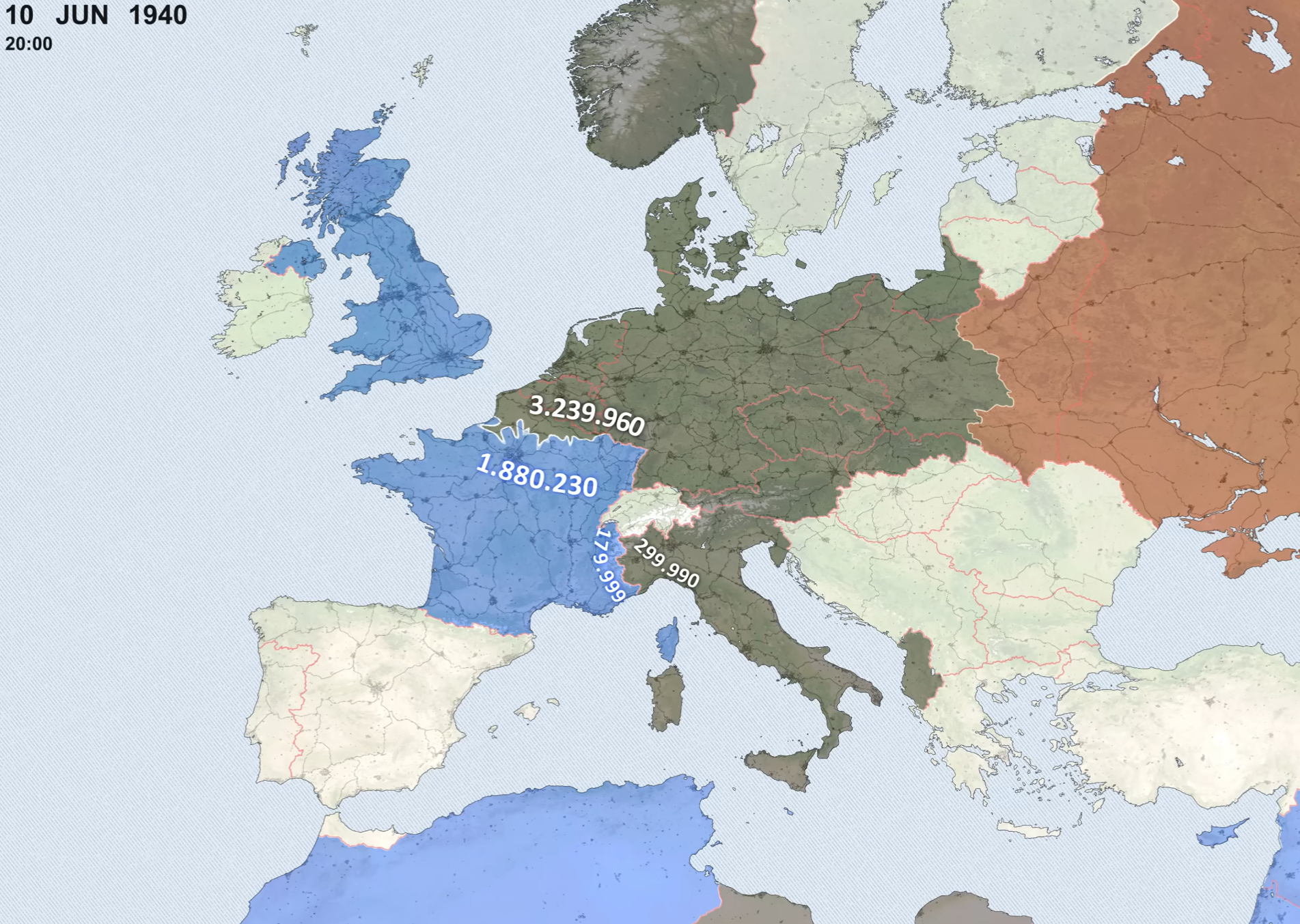 Italy Declares War June 10